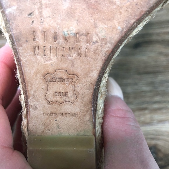 Stuart Weitzman Alex Crochet Wedges, Size 7.5 - Picture 8 of 9